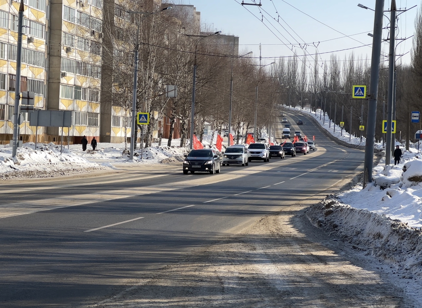 Автопробег в честь 105-летия Рабоче-Крестьянской Красной Армии состоялся в  Марий Эл — КПРФ Марий Эл